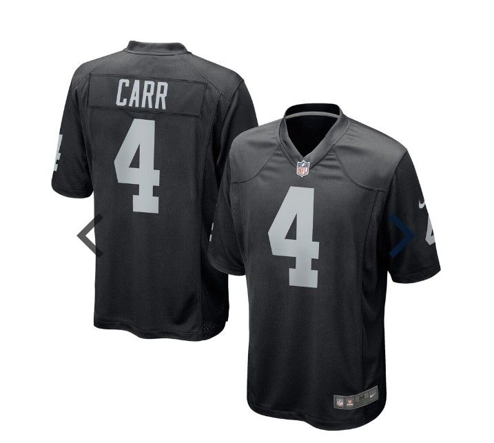 Raiders Carr Jersey XL $50 Firm On Price