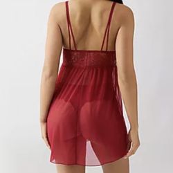 Rachel by Rachel Roy Babydoll and G string set