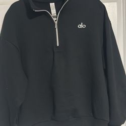 Alo Black Quarter Zip 