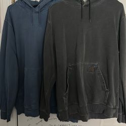 2 Carhartt Washed Hoodies