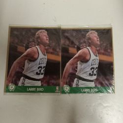 2 New LARRY BIRD 8 x 10 Glossy Printed Photos NBA Hoops