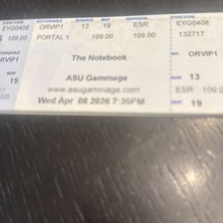 ASU Gammage Broadway Tickets