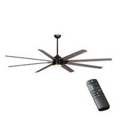 Home Decorators Collection Cordoba 96 in. Integrated LED Indoor/Outdoor Matte Black Ceiling Fan with Light and Remote Control