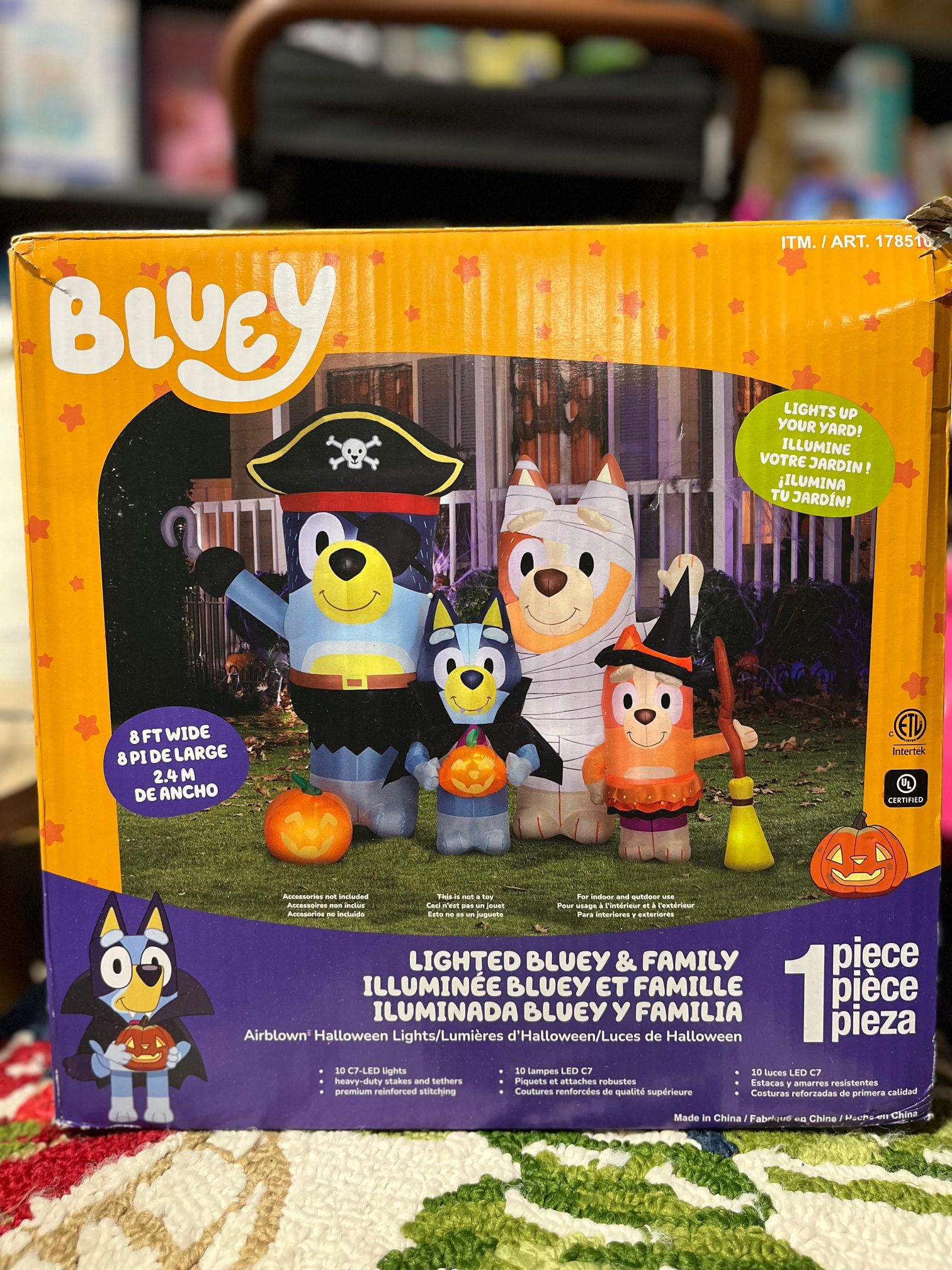 6.5’ Bluey Family Halloween Inflatable