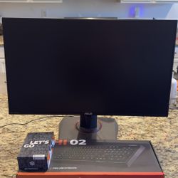ASUS VG248 Gaming Monitor, CyberPowerPC RGB Keyboard & Gaming Mouse