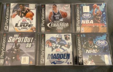 PlayStation 1 sports game bundle in good condition. All discs are included in their original jewel cases. Great addition for any PS1 collection or any