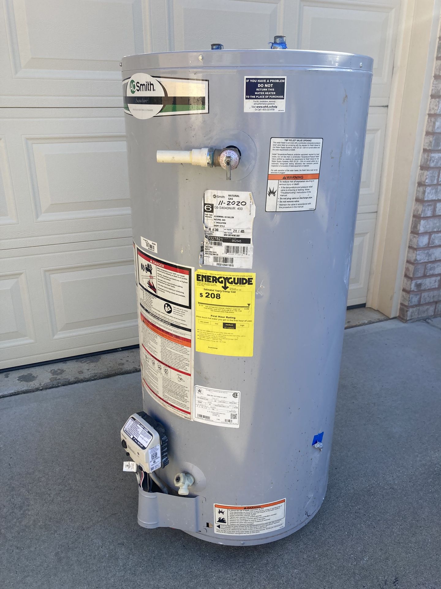 Water Heater - 40 Gal. Natural Gas 