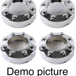 Set of 4 New Chrome 4x4 Wheel Center Caps Replacement for 2005-2018 F250 F350 SR