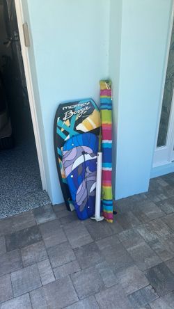 Boogie boards, beach umbrella, free!