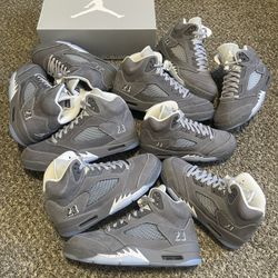 Jordan 5 Retro “Wolf Grey” ❗️PRICES VARY BY SIZE❗️(SEE DESCRIPTION)