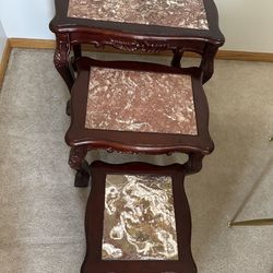 Marble Tops Three Side Coffee tables 