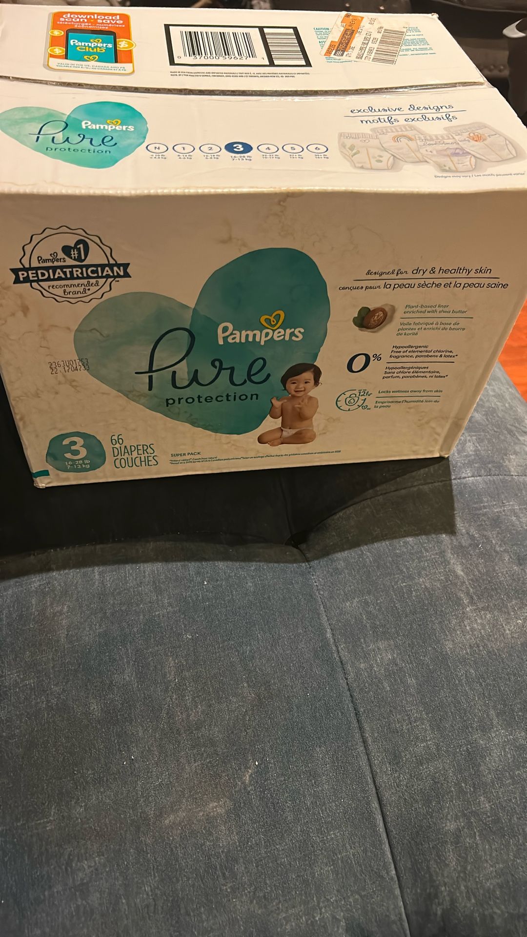 Pampers, pure protection size 3, /66 diapers