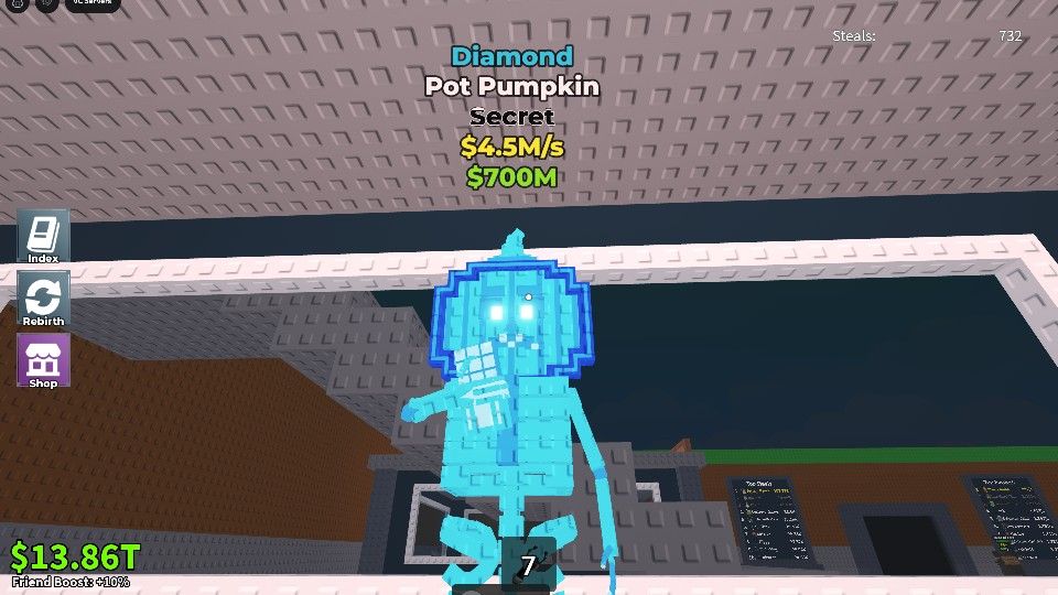 Steal a brain rot diamond pot pumpkin 