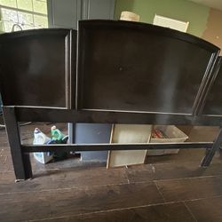 King Headboard (solid Wood) & Frame