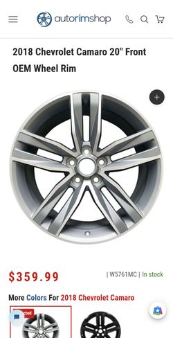 Chevrolet Camaro 20" Front OEM Wheel Rim