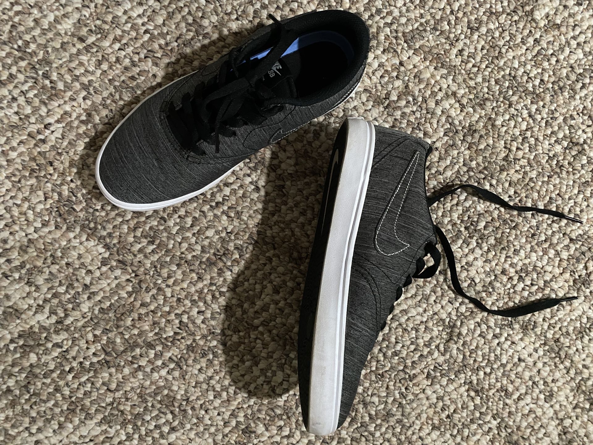 Dark Grey Casual Canvas Nike Shoes