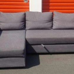 Dark Gray Ikea Sleeper Sectional Sofa Couch 