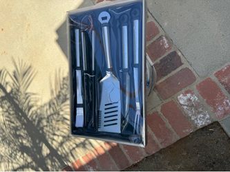 B B Q set utensils.