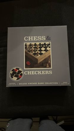 Wood Chess And Checkers Set