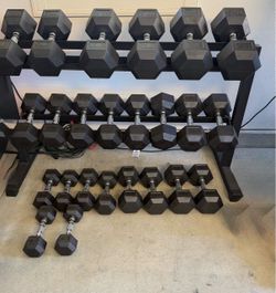 Dumbbells + Weight Rack