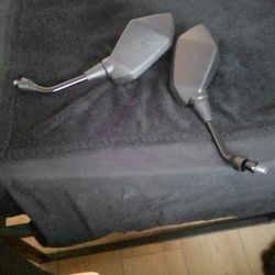 Black Motorcycle Mirrors