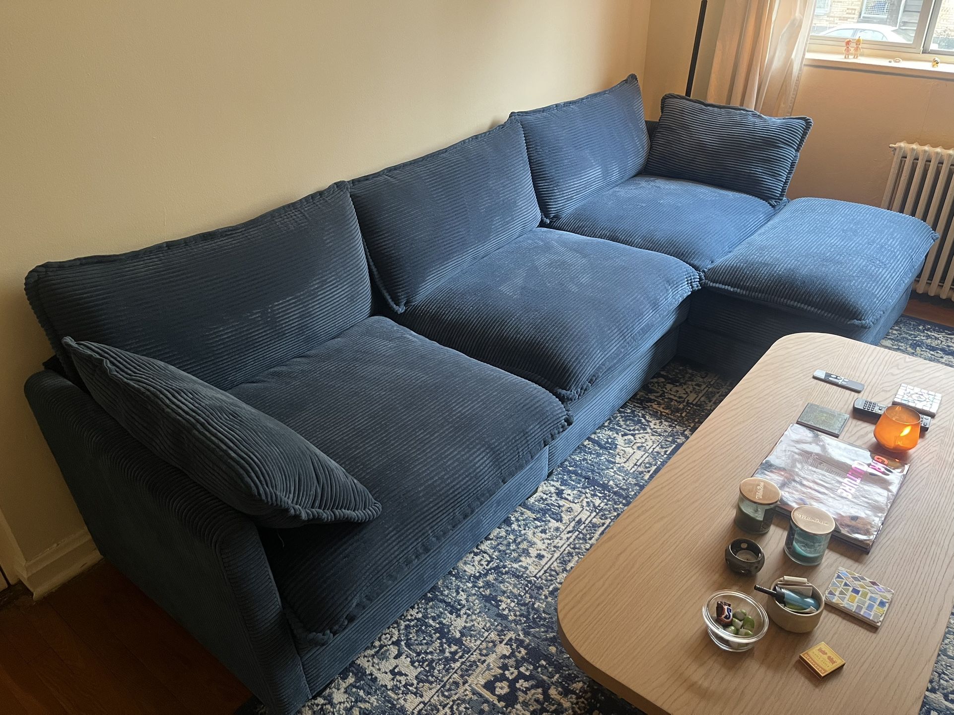 Blue Sectional Couch
