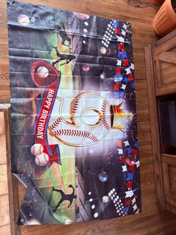 Baseball banner for birthday