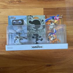 R.O.B, Mr. Game & Watch, Duck Hunt Amiibo 