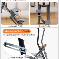 Stair Stepper Resistance Adjustable Vertical Climber Machine Ab Glute and Leg Home Cardio Exerciser