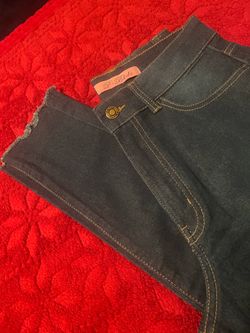 Blue Skinny Jeans with Contrast Stitching
