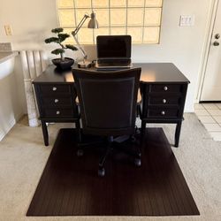 Executive Desk, Chair, & Mat
