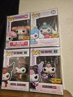 Kuromi, My Melody, Cinnamoroll Funko Bundle