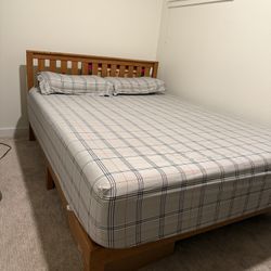 Solid Queen Bed Frame | No Damage/ Scratches