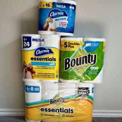 Bounty paper towel & Charmin toilet Paper bundle $20
