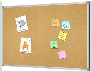 Cork Board 36 x 24 Double Sided Bulletin Board Wall Mount Office Classroom Vision Board