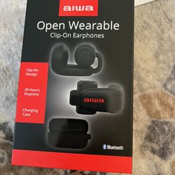 Aiwa Open Wearable Clip On Headphones