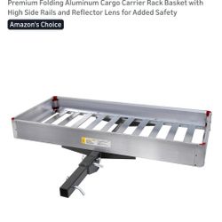 Maxxhaul Folding Cargo Hitch Aluminum Carrier