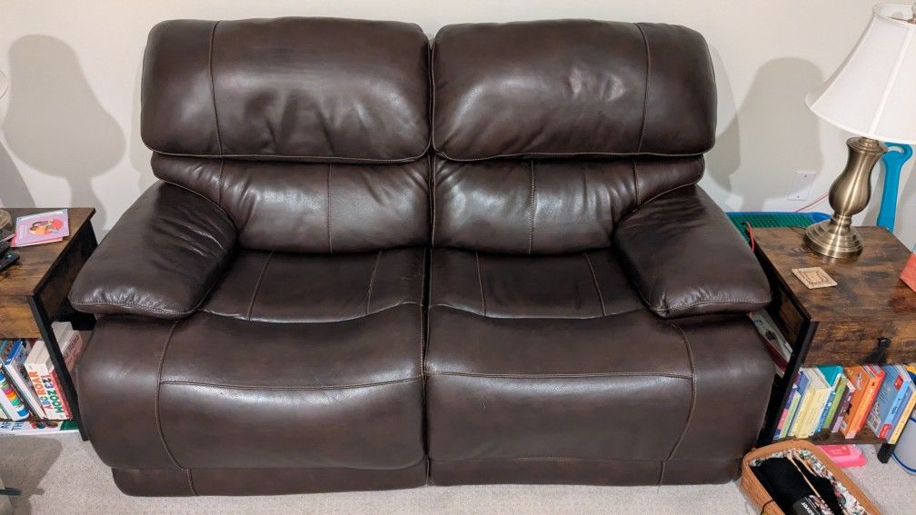 Leather Loveseat Recliner