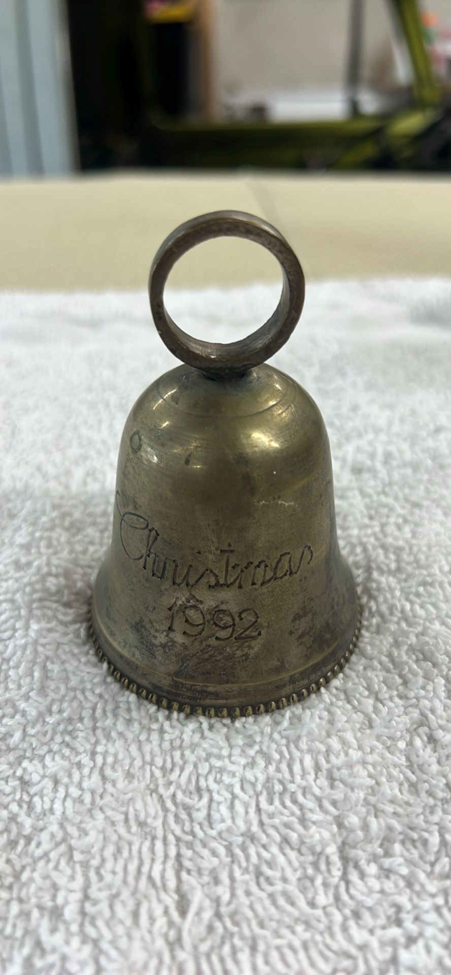 Silver Plated Christmas 1992 Bell