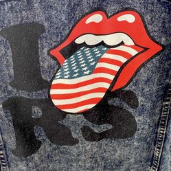 The Rolling, Stones, Denim Jacket Size Medium