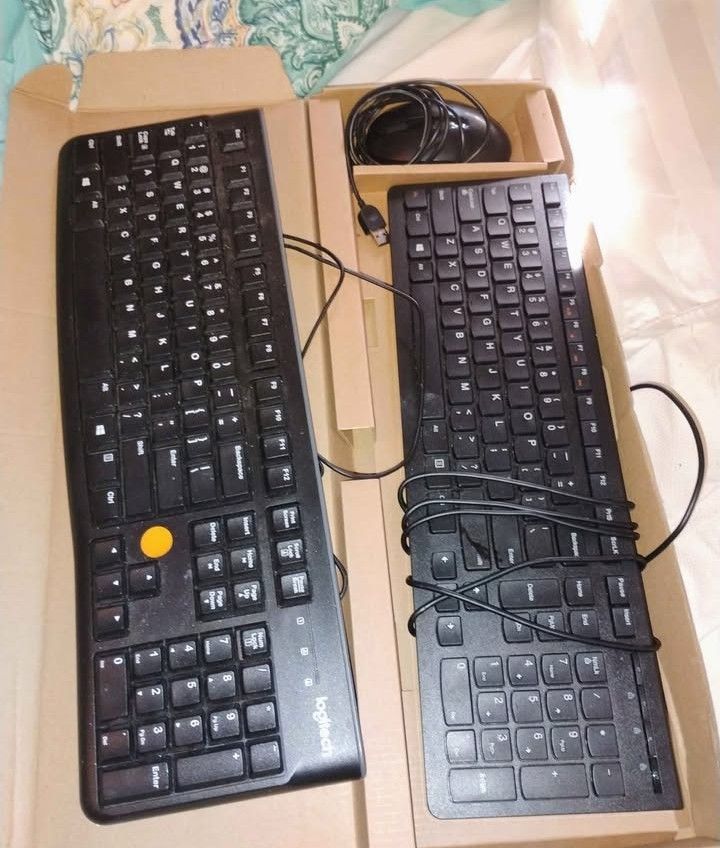 Two Keyboards And A Mouse