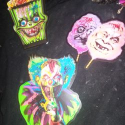 Halloween Blacklight Clown Decor