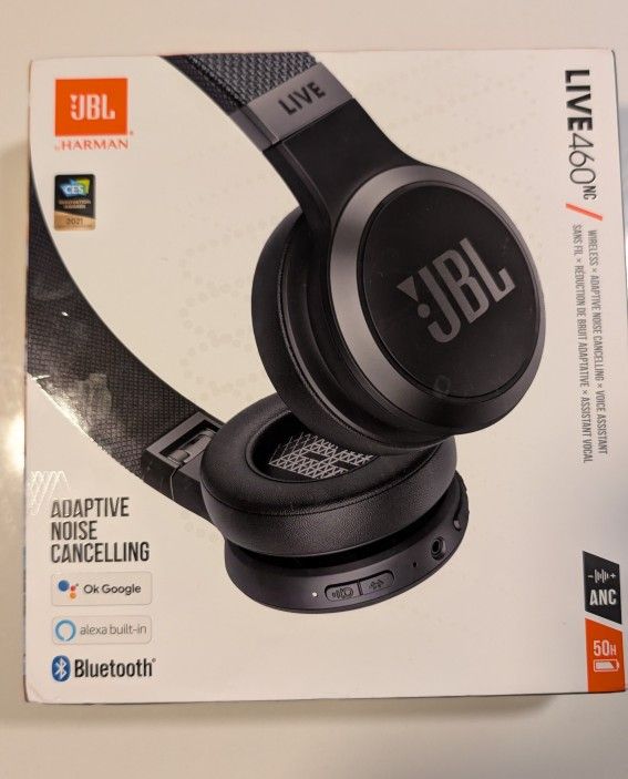 JBL Live 460NC On-Ear Headphones
