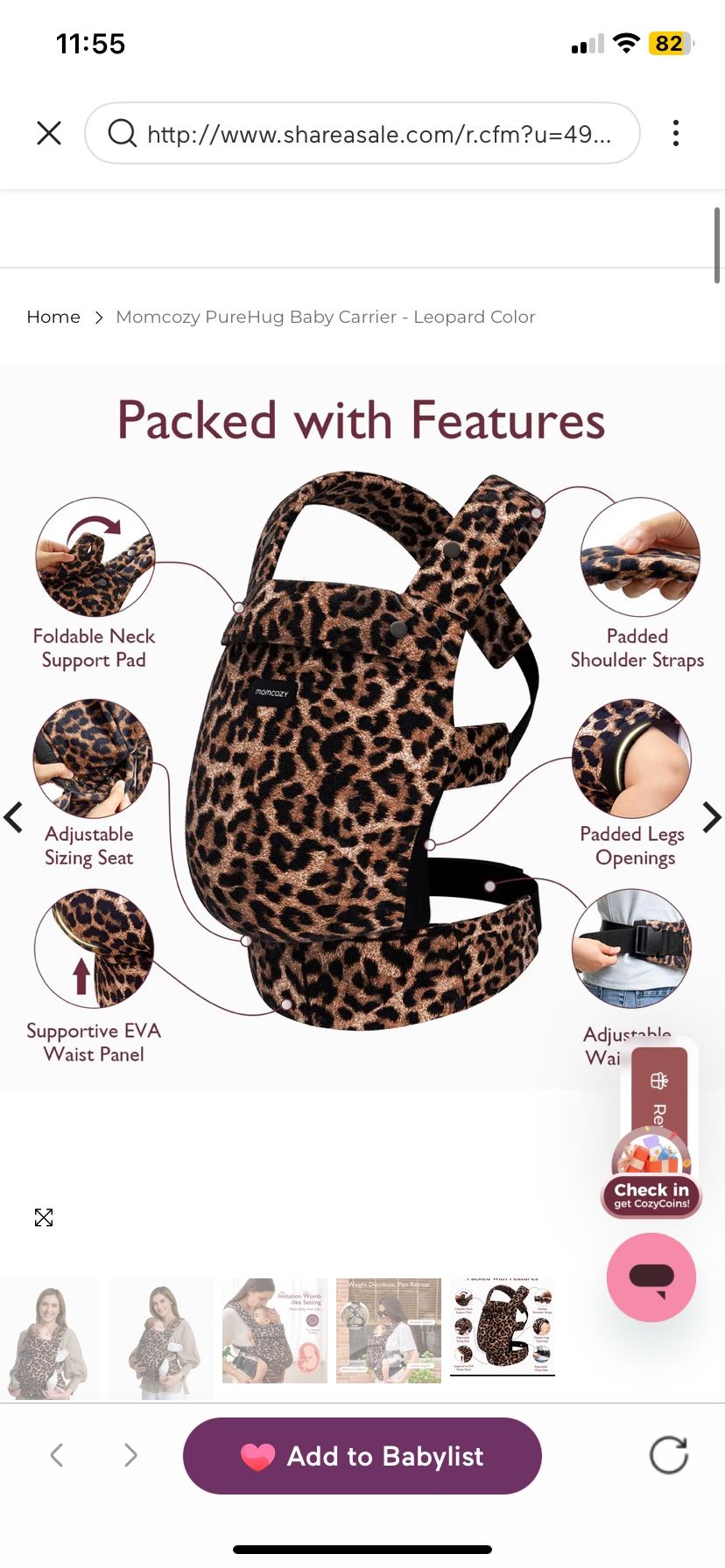 Baby Carrier — MomCozy Brand