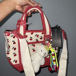 Madden Girl Mini Red Cherry Tote
