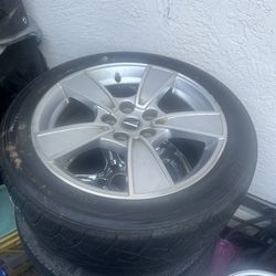 5x120 Wheels Full Set Of 4 , 2 Have Tire & 2 Without , Fits Chevy,BMW, Pontiac