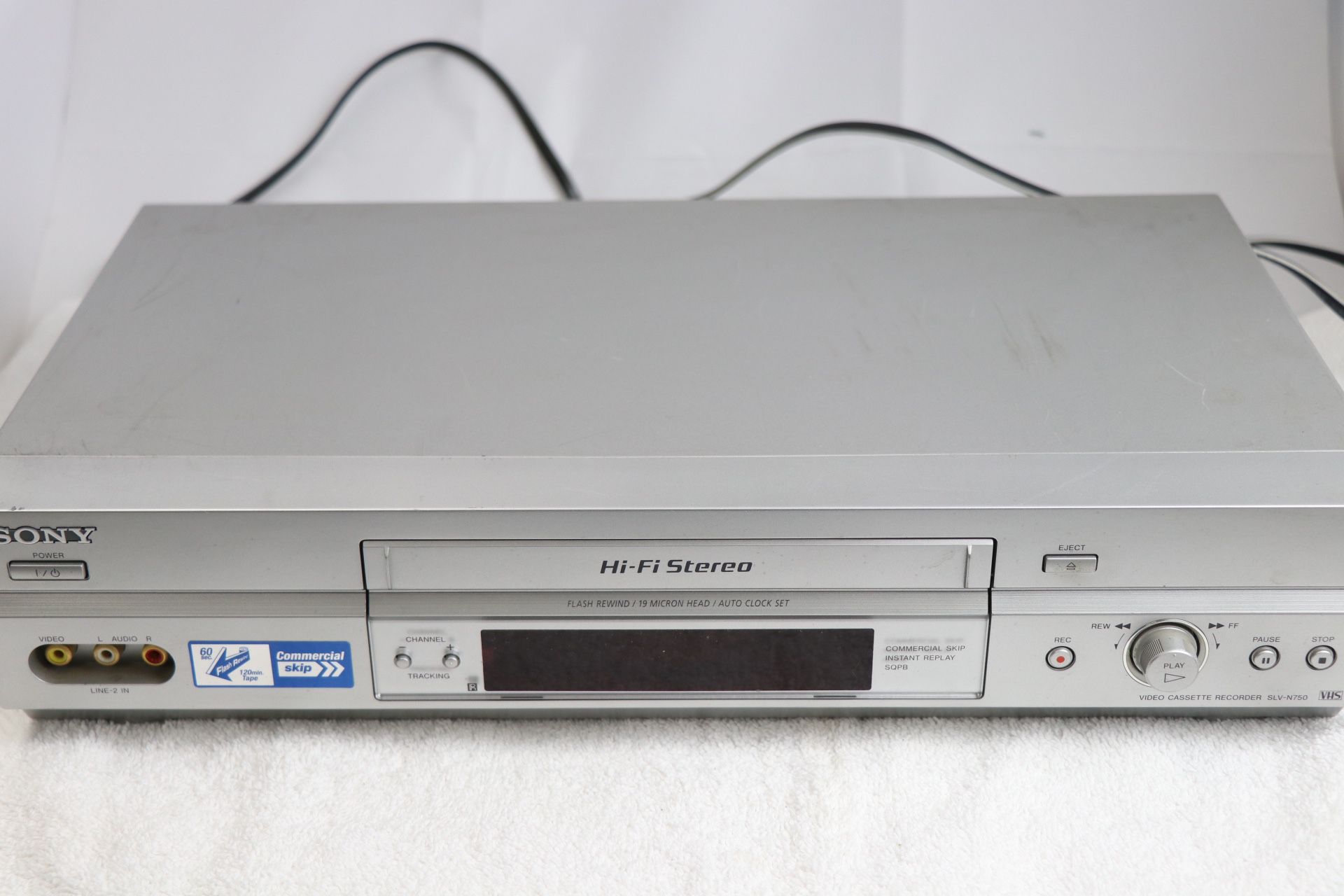 Sony SLV-N750 VCR VHS Player 4 Head Hi-Fi Stereo Recorder TESTED!!