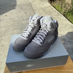 Retro Air Jordan 5 Wolf Grey Size 10
