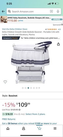 Delta marina smooth glide bassinet best sale