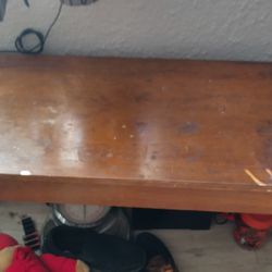 Vintage Old Table That Has Storage Underneath